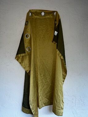 Gold yellow Grommet Curtain Panel